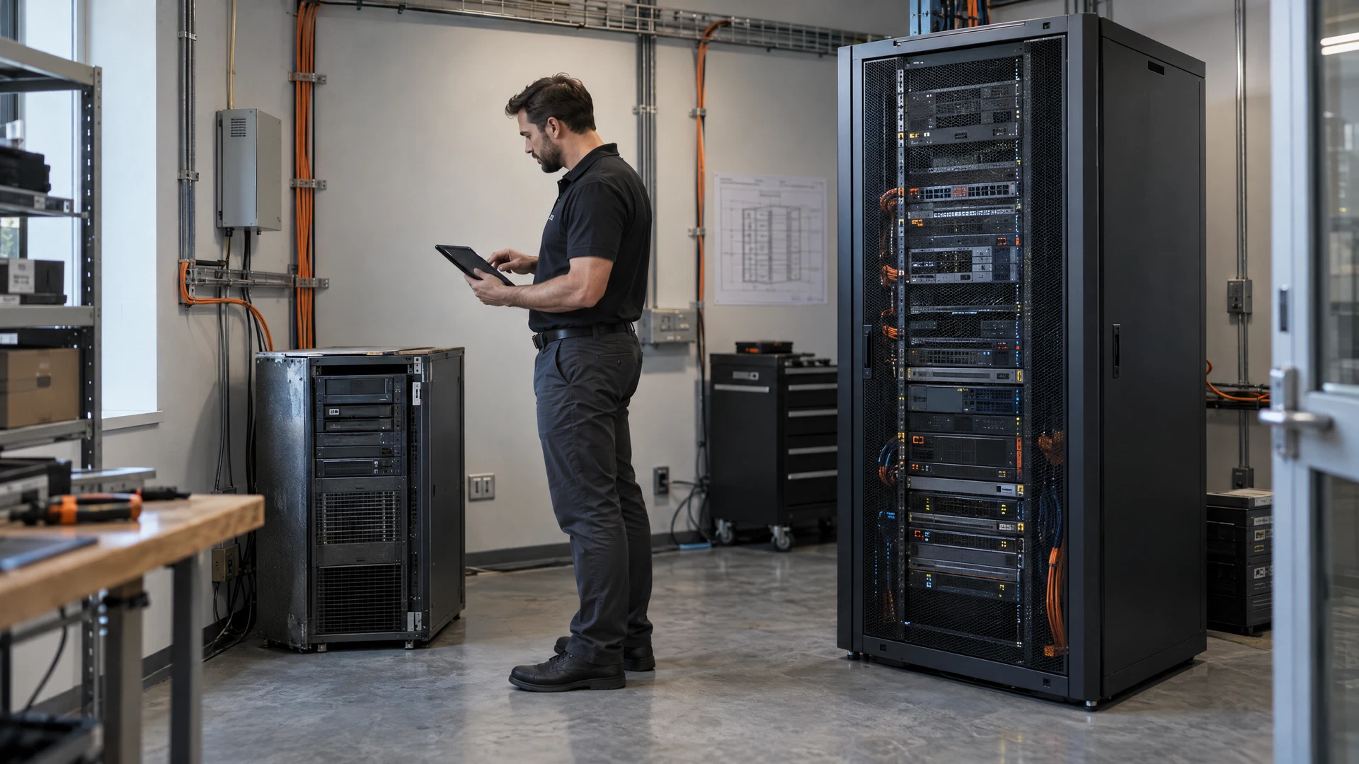 IT consultant planning a transition from older equipment to modern infrastructure